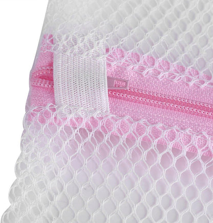 Zipped Lingerie Washing Bag, Mesh Laundry Bag for Socks, Bra, Underwear (50 * 60cm #1)