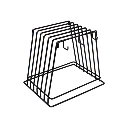 TrueCraftware- 24" x 18" x 1/2" Heavy Duty Wire Frame Cutting Board Rack (Fits) 6 Boards and 6 Brushes Cutting Board- Storage Cutting Board Rack Chopping Board Organizer Stand Holder Kitchen