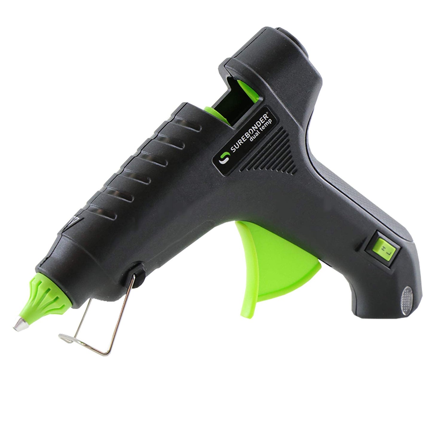 Surebonder Hot Glue Gun Full Size, Dual Temperature 40W Glue Gun for DIY, Craft, & Home Repair, Uses 7/16" Glue Sticks, Black