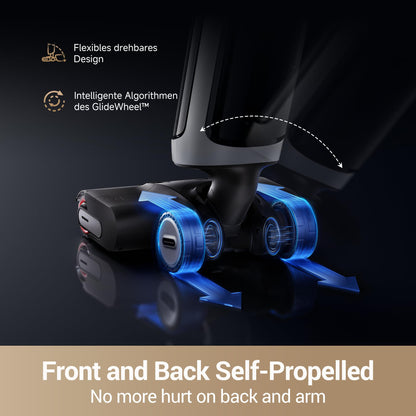DREAME H14 Pro Wet Dry Vacuum Cleaner, 180° Lie-Flat Vacuum Mop, 140°F Washing and Fast Hot Air Drying, Powerful 18kPa Suction Floor Cleaner Machine, Easy GlideWheel Movement, Smart App Control