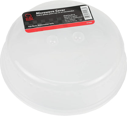 Chef Craft Classic Microwave Cover, Clear, 10 Inches in Diameter
