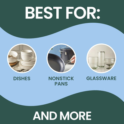 Scotch-Brite Non-Scratch Dishwand Kit, Includes 1 Wand & 7 Refill Pads, Keep Hands Out of the Mess