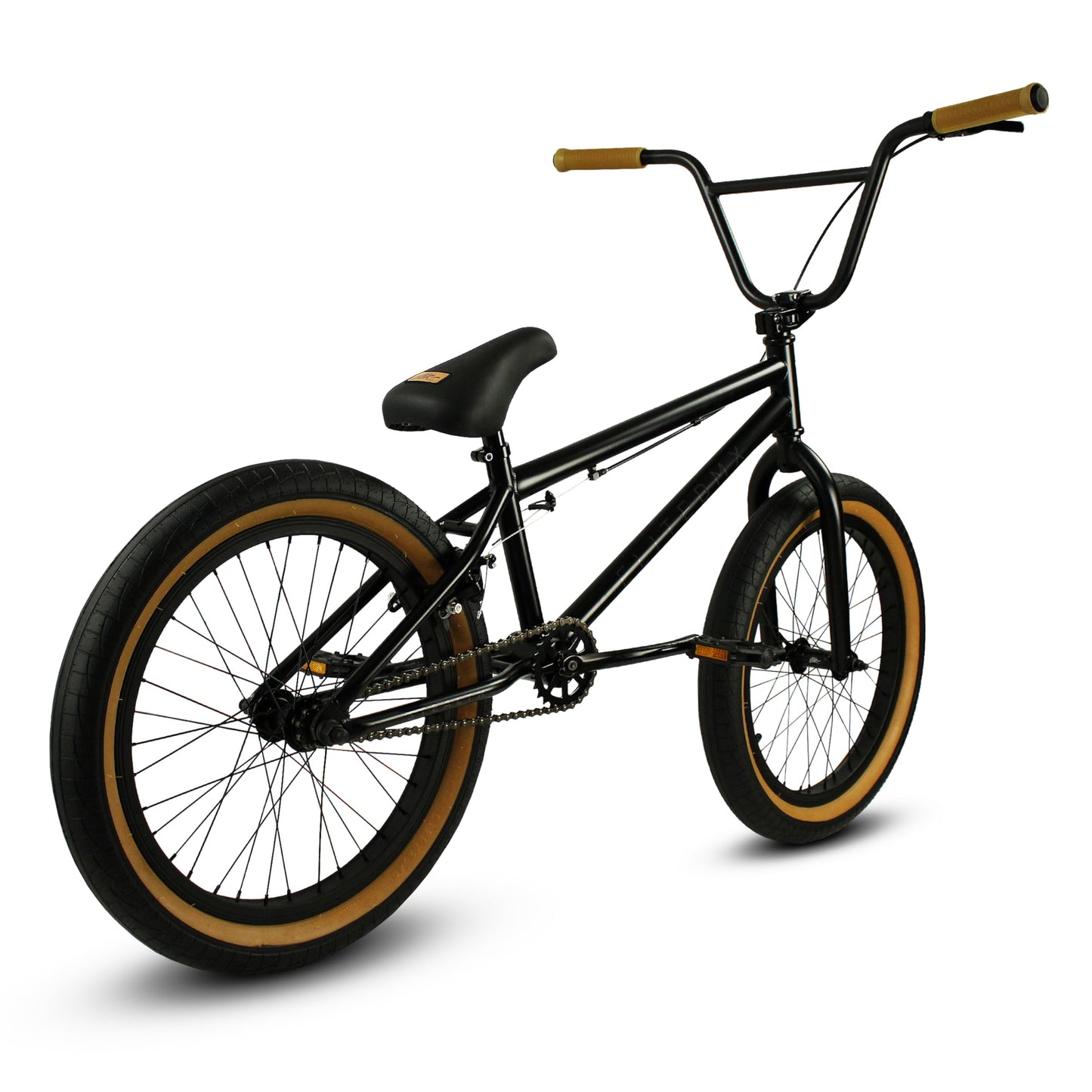 Elite BMX Freestyle Bike, Durable Steel Frame, Available in 16", 18", and 20" Sizes. New Sizes 26" and 29" BMX Bicycles. (Black Gum, 20")