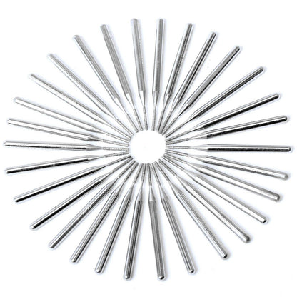JINGLING 30 Pcs 1mm Diamond Drill Bits for Stone Ceramic Glass Lapidary Supplies 1/8 inch Shank for Dremel Tool Jewelry Making Kit