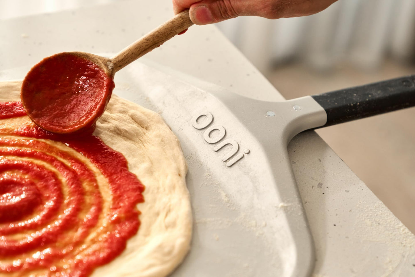 Ooni 12” Compact Pizza Peel - Aluminum Metal Pizza Peel 12 Inch, Lightweight Pizza Turning Peel with Handle, Pizza Oven Accessories