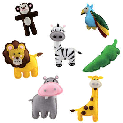 Peachy Keen Crafts Kids Sewing Kit, Learn to Sew for Ages 8-12, Beginner Felt Craft Kit, Make 6 Fun Stuffed Animals and A Pin Cushion, Teach Basic Stitches