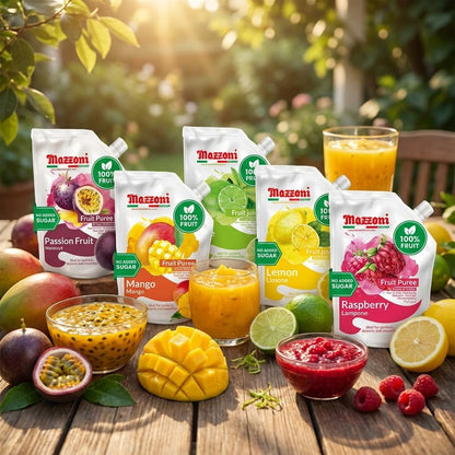 Mazzoni - Lemon Juice, 100% Pure Lemon, Just Juice, No Sugar Added, Not from Concentrate, No Added Ingredients, Mixer for Cocktails, Drinks, Smoothies – 2.2 lb Convenient Pouch, Made in Italy