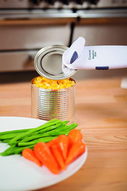C10011 MagiCan Auto 2 Can Opener - Manual Opener with Patented Cutting System (White, 20 x 5 x 15 cm)