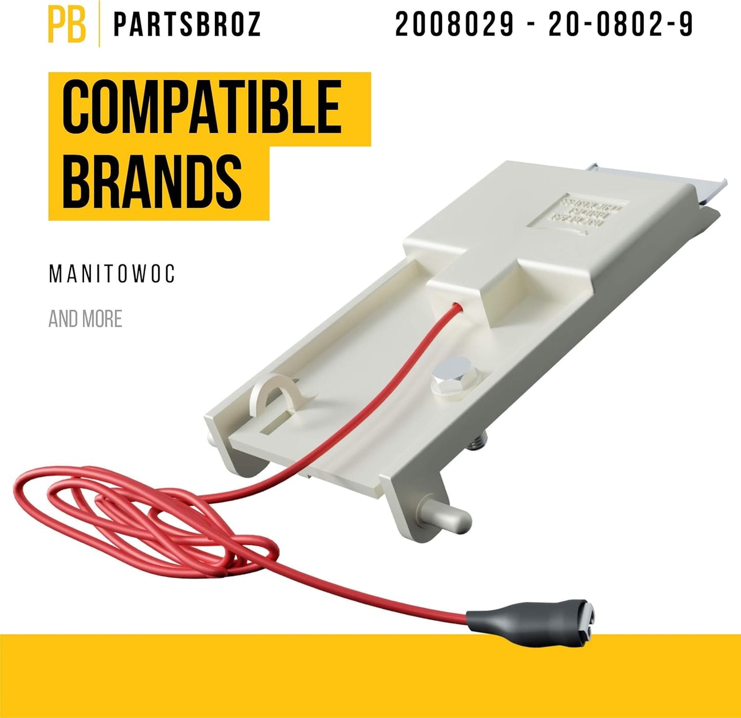 PartsBroz 2008029 Ice Thickness Control Probe - Compatible Manitowoc Ice Machine Parts, Quick DIY Replacement