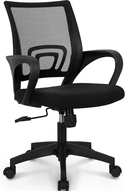 Neo Chair Office Computer Desk Chair, Gaming-Ergonomic Mid Back Cushion with Lumbar Support and Wheels