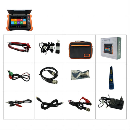 EVERSECU 8 Inch All in One Retina Display CCTV Tester,8K 32MP 12MP IP Camera Tester,4K 8MP TVI/CVI/AHD/SDI/CVBS CCTV Monitor Support DMM, OPM, VFL, TDR,Network Tools,WiFi,HDMI