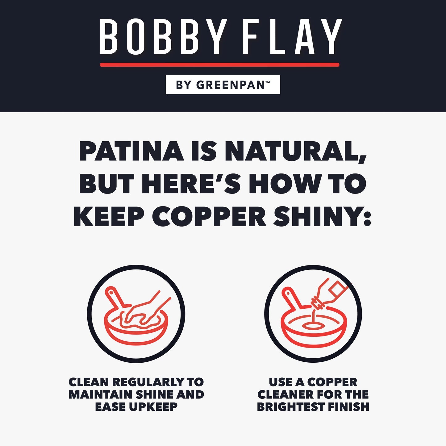 GreenPan x Bobby Flay 8 Piece Copper Clad Pots & Pans, Induction Ready Cookware, Measurement Markings, Stainless Steel Base & Interior, Oven Safe to 500˚F