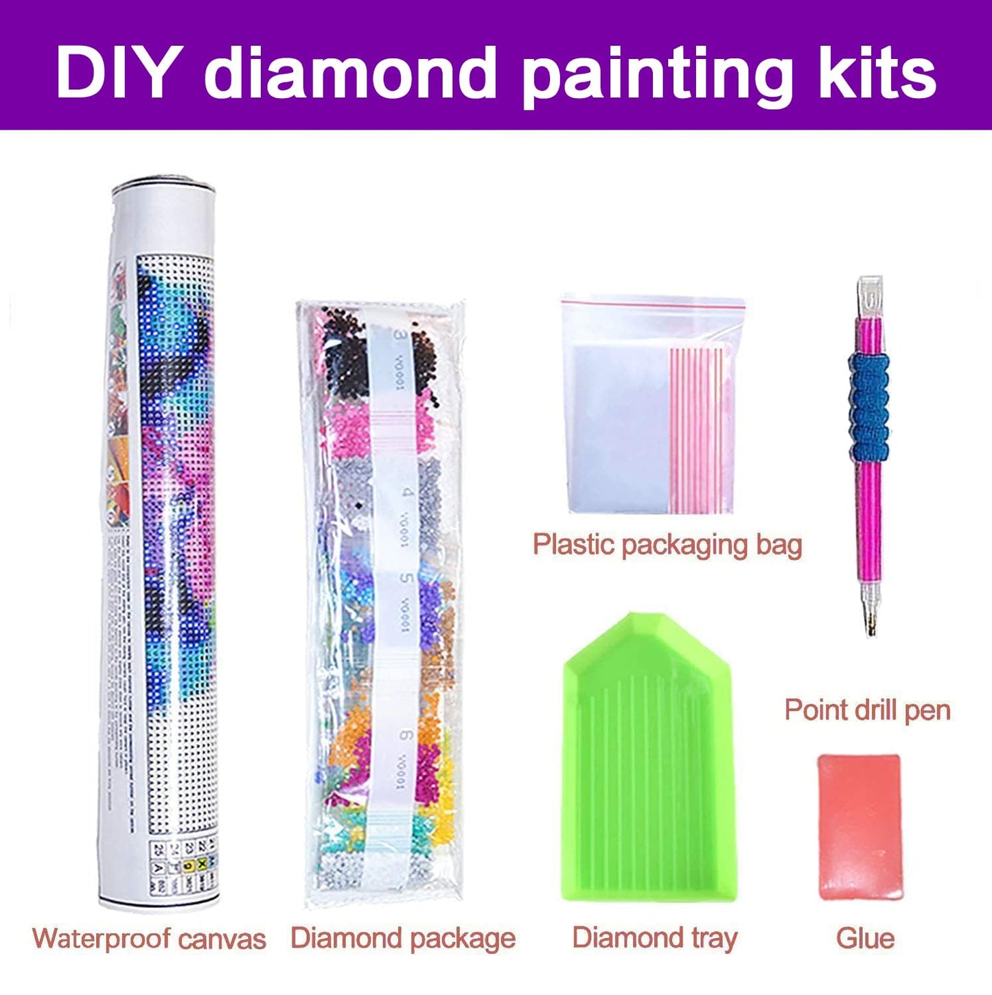 croshom Diamond Art Kits for Adults, 3 Packs Woman Diamond Painting Kits for Adults Beginners, 5D DIY Full Round Drill Gem Craft for Adult Gifts, Home Wall Decor 12" x 12"