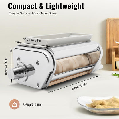 ARPITUYN Ravioli Maker Attachment, Stainless Steel Pasta Maker Kitchen Attachment Pasta Roller Ravioli Attachment, Ravioli Maker Cutter Machine for Kitchen, Restaurant, Hotel
