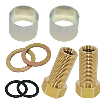 1 Set 100818 Thick Countertop Extension Set for Faucet Valves, Faucet Shank Extension