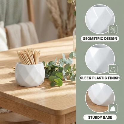 NIIIYTYB Cocktail Pick Holder Decorative Toothpick Dish and Holder Crystal Jug Toothpicks Container Cute Tooth Holder for Parties Weddings Get Togethers and Home Decor Elegant Toothpick Organizer