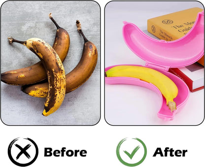 HywkingGrt 3pcs Banana Holder Case, Banana Keeper BPA-Free Outdoor Travel Case, Banana Container Outdoor Travel, Fruit Cover for Picnic, Hiking