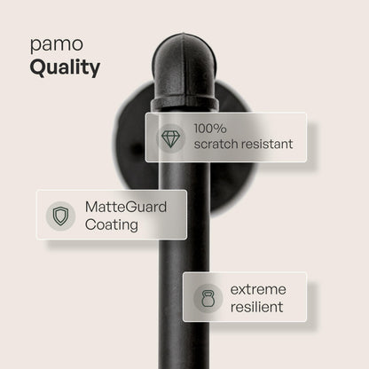 pamo Industrial Pipe Clothing Rack with Shelf - 550 lbs Capacity - Clamping Clothes Rack and Walk In Closet with Metal Shelf for Wardrobe