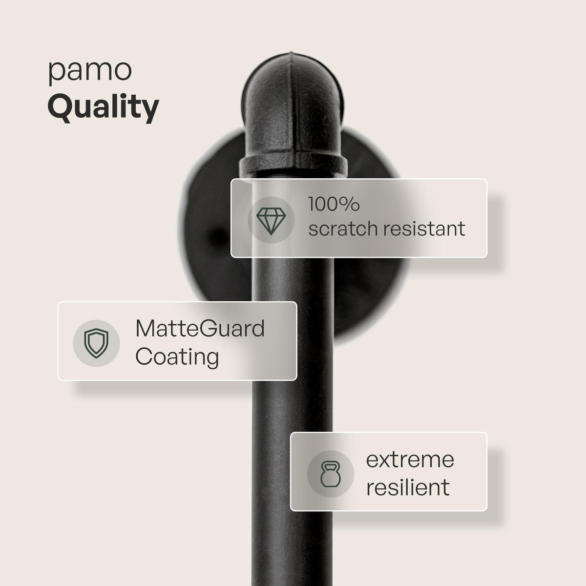 pamo Industrial Pipe Clothing Rack with Shelf - 660 lbs Capacity - Clamping Clothes Rack and Walk In Closet with Oak Shelf for Wardrobe