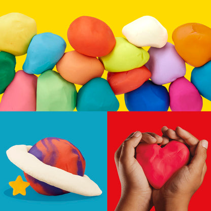 Play-Doh Jewel Colors Bulk 12-Pack of 4-Ounce Cans, Party Favors, Back to School Gifts, Prizes, & Party Favors, Kids Arts & Crafts, Preschool Toys, Ages 2+ (Amazon Exclusive)