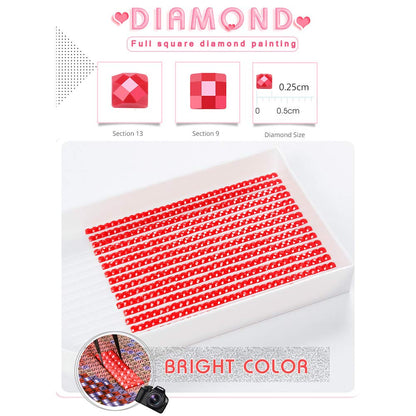 Treat Me Diamond Painting Kits Diamond Art Kit for Adults Full Drill Square Rhinestone Arts Christmas Pattern for Home Wall Decor, 30x40cm/11.8x15.7in