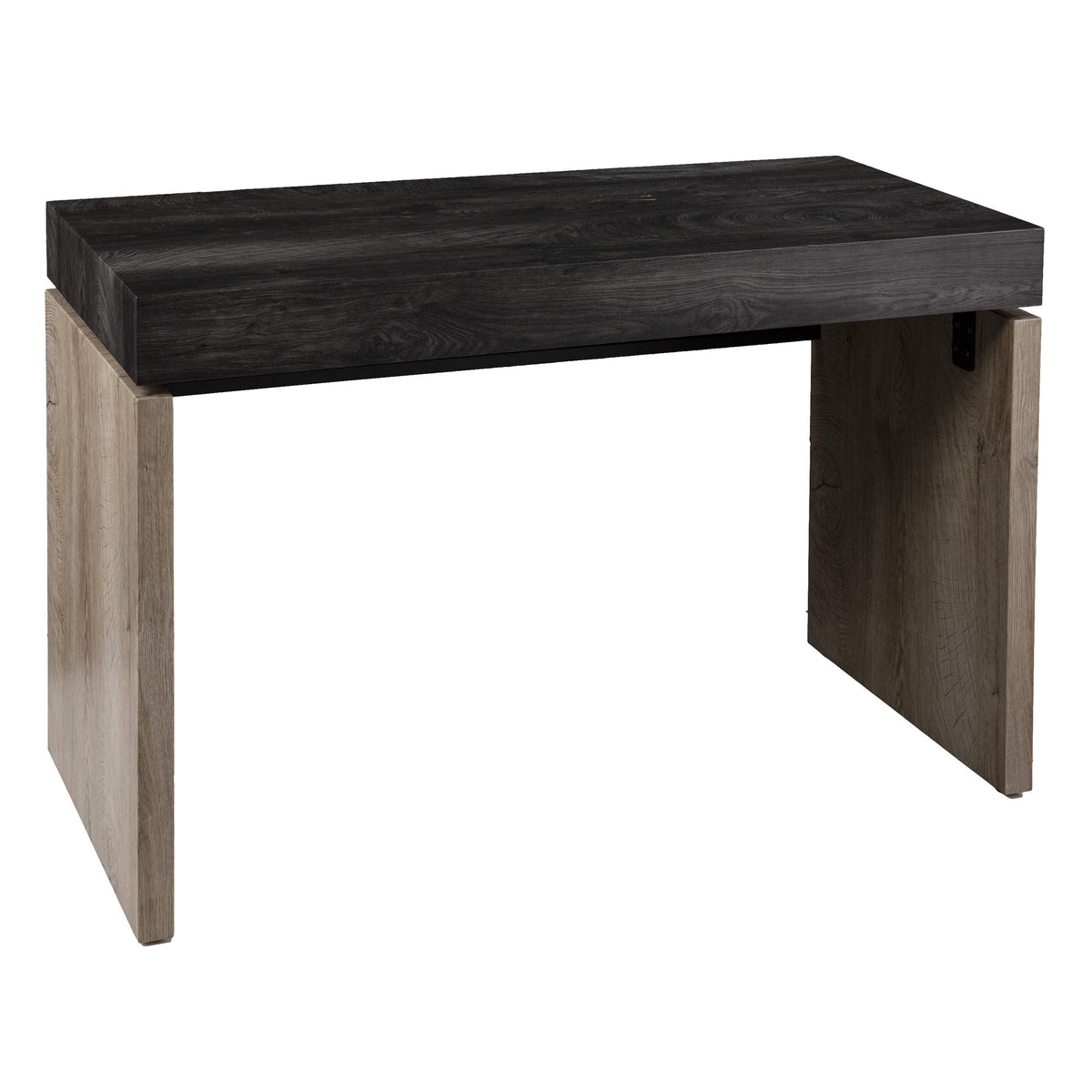 SEI Furniture - Hapsford Writing Desk - Transitional Design, Black Iron and Wood - Ideal for Home Office, Bedroom (HO1142637)