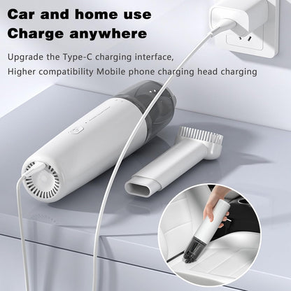 Mini Portable Car Vacuum Cordless, Handheld Vacuum for Quick Cleaning, Rechargeable Dust Buster for Car Home Office