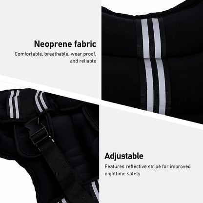 Luocute Weighted Vest, Adjustable Neoprene Body Weight Vest with Reflective Stripe for Men Women Strength Training Running Workout Jogging (5KG)