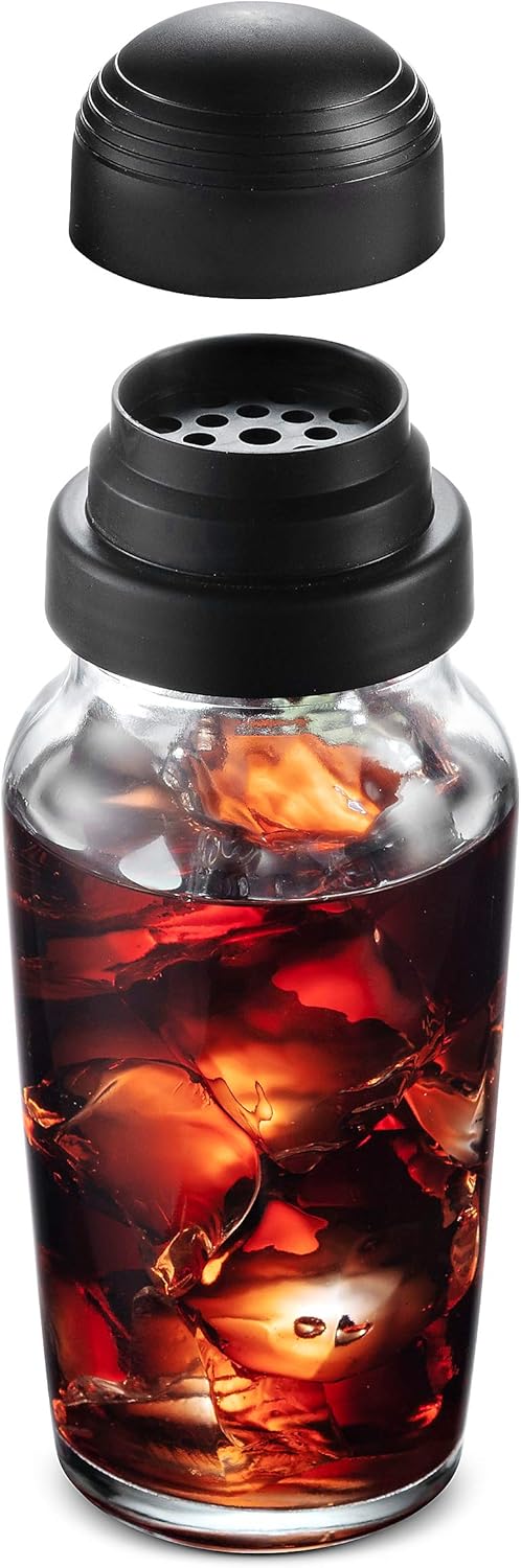 Godinger 19oz Cocktail Shaker – Italian Made Glass Bar Shaker – Martini Shaker