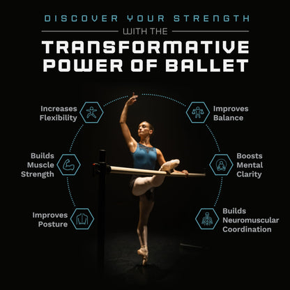 VITA Barre Portable Freestanding Double Ballet Barre, Professional, 7 Ft Bars, Black, Wood | Adjustable Height, Made in USA, Home or Gym Exercise Equipment for Kids & Adults | Dance, Fitness, Pilates