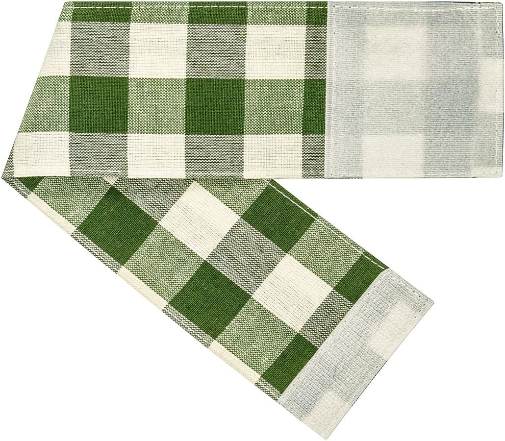 Buffalo Check French Door Panel, 54x40, Sage
