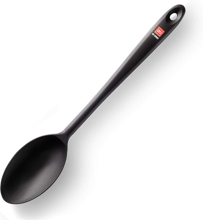 DI ORO Cooking Spoon, Solid Silicone, High Heat Nonstick Kitchen Spoon for Cooking & Baking, Dishwasher Safe