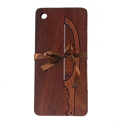 Bread Bow Knife for Homemade Bread, Bread Cutter and Wooden Board Set,Bread Cutting Board with Crumb Tray,Universal Left Right Handed Design,Kitchen Gadgets Gifts for People who Love Baking