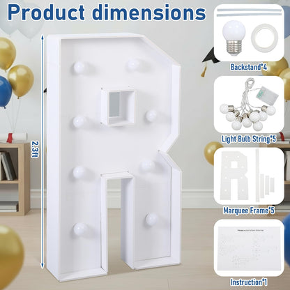 Wettal 2.3ft RN 2026 Sign Marquee Letters LED RN Nurse Graduation Decoration Photo Props Large Light up Nurse Grad Party Sign Kit for Nursing School Party Supply (Battery Not Included)