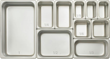 Winco Anti-Jamming Steam Pan, 1/6 by 2 1/2-Inch, 24-Gauge