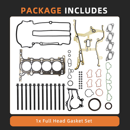 1.4L Cylinder Full Head Gasket Set with Head Bolt Kit for Chevy Cruze/Cruze Limited/Trax/Sonic 2011-2016, for Buick Encore 2013-2016 1.4L 83ci Gas Turbo OE#HS26540PT-1, HSCV001, HS54898, HS31411