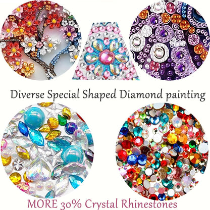 SHICERNHJ 5D Diamond Painting Kits for Beginners,Animal Special Shape Diamond Art Kits for Purple Octopus DIY Crystal Rhinestones Paint By Diamonds and Crafts for Adults Home Wall Decor 12 X 12inch