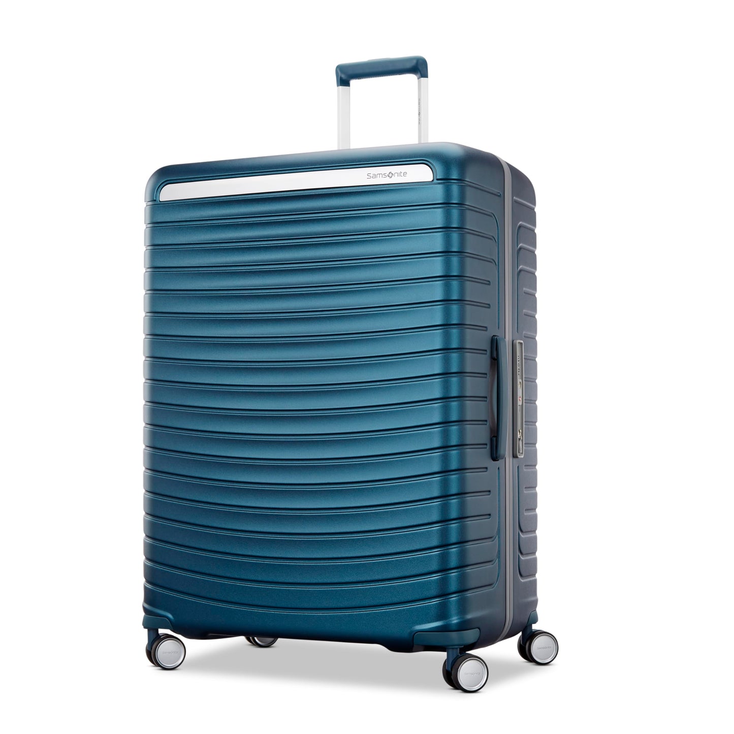 Framelock Max 29" Large Checked Hardshell Zipperless Luggage - Highly Secure Integrated Eazylock™ Mechanism - RightHeight™ Adjustable Handle - 360° Spinner Wheels - Airline Approved - Emerald Teal