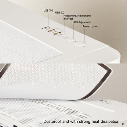 LXZ Gaming PC Core i7-14700F PC Computer, RTX 5060 8G, 16G DDR5 RAM, 1TB NVME 3.0 SSD, Prebuilt Gaming Desktop, VR Ready Tower Computer for Home and Office (White)