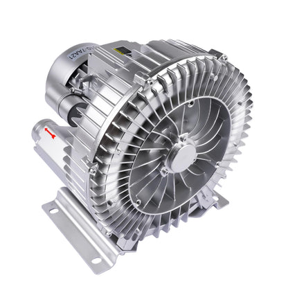 TEKKOAUTO Industrial Vacuum Pump for Factory Ventilation Dust Removal, 220V/380V AC Three Phases Regenerative Blower, 1.5KW, Maximum Rated Airflow 263m³/h (155CFM)