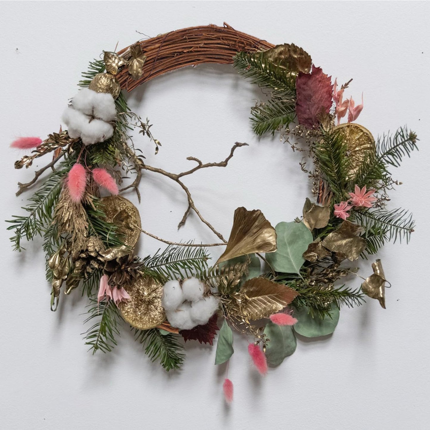 KUKLIPJIM 6 Pcs 12 Inch Natural Grapevine Wreath Set, Hand-Woven Vine Branch Wreaths for DIY Crafts, Christmas Decorations, Home & Event Styling