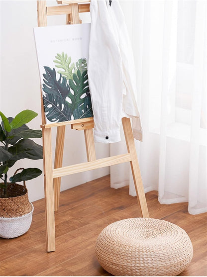 XYIANG Folding Easel, Wooden Adjustable Easel with Tripod Legs, Portable Painting Easel Stand Wood Artist Easel, for Painters, Students (A 150CM)
