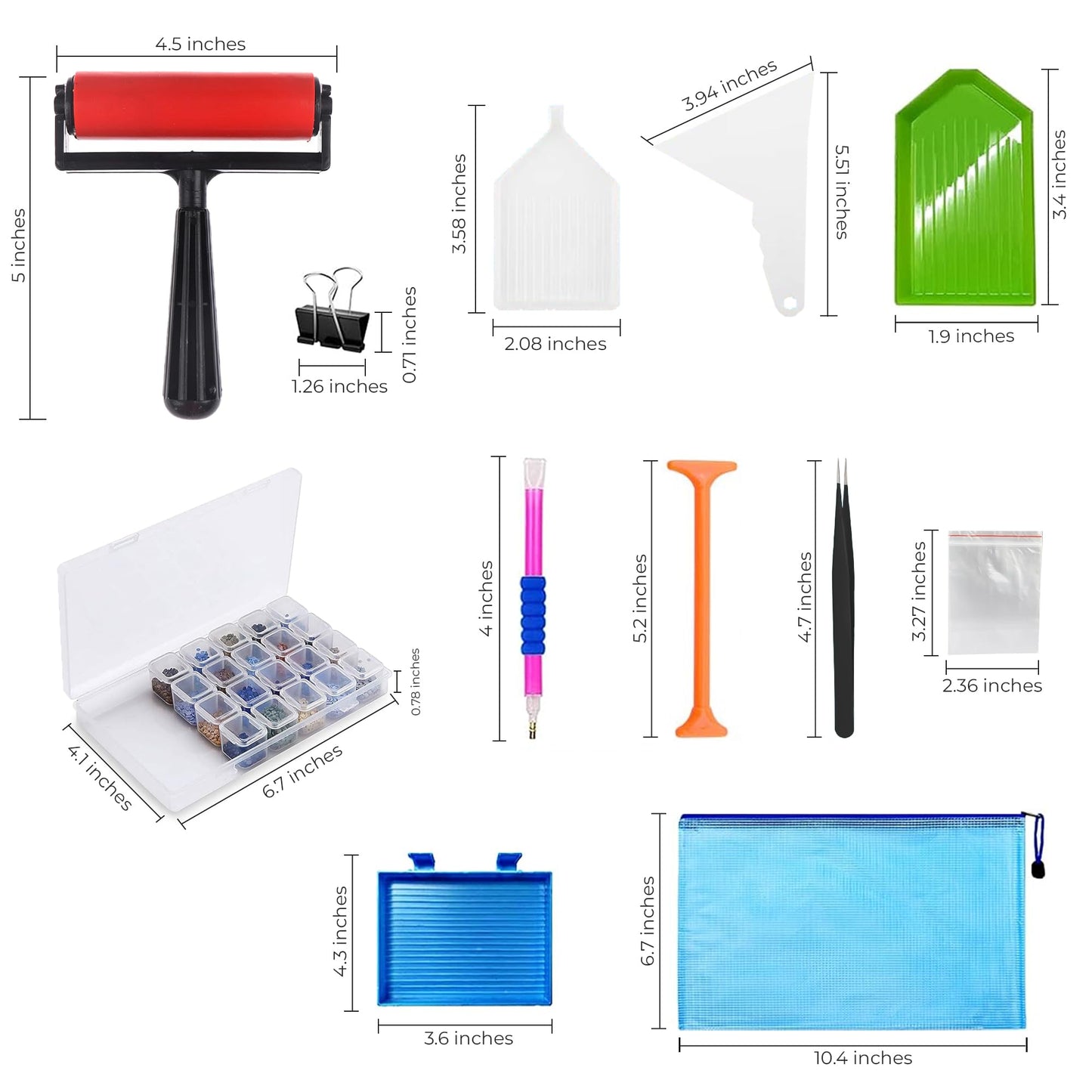 iVyne Rechargeable A4 Light Pad for Diamond Painting & Art Projects – LED Light Board with Diamond Art Accessories – Ultra-Thin & Portable Diamond Dot Light Board, Perfect for Artists - Blue