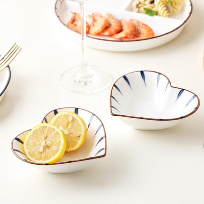 Acyhggi 8 Inch Porcelain Divided Plate Set, 3-Piece Ceramic Dinnerware for Portion Control, Weight Loss, Breakfast, Lunch, Salad - Microwave & Dishwasher Safe