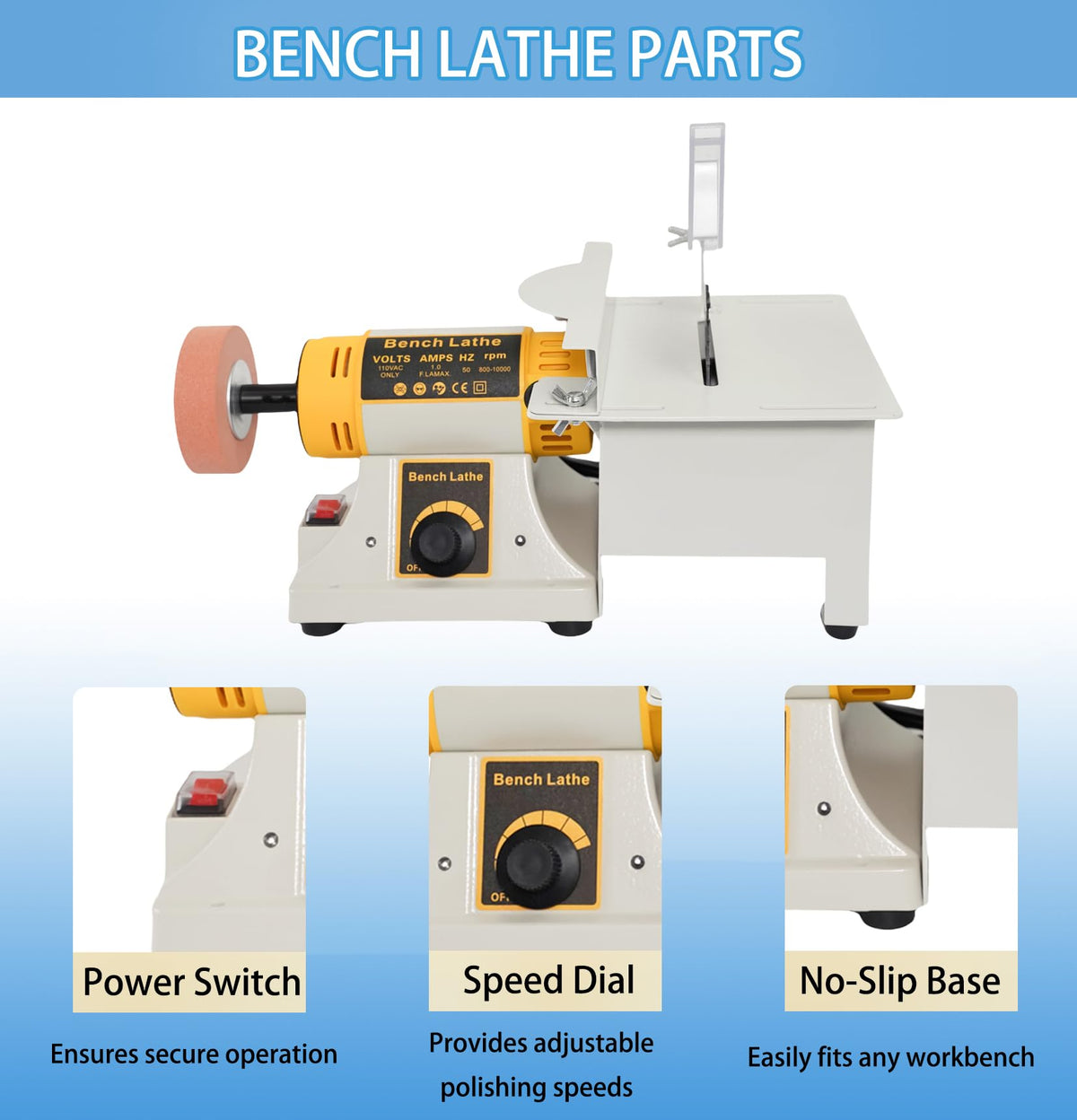 Lapidary Rock Saw for Cutting Rocks, 750W Mini Lapidary Equipment for Jewelry and Gemstone Polishing, 110V Table Saw Grinder Machine with Polishing Kit for Jade Agate Wood and Beeswax