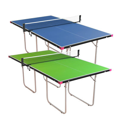 Butterfly Junior Stationary Ping Pong Table - 3/4 Size Table - Space Saver Game Table - Regulation Height - Sturdy Frame - Ships Assembled with Net