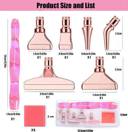 Heyseri Diamond Art Pens, “Classic Wax Stylus” Diamond Painting Pen, Traditional Diamond Painting Tools Accessories, Gem Art Pen with Metal Tips for 5D Craft Nail