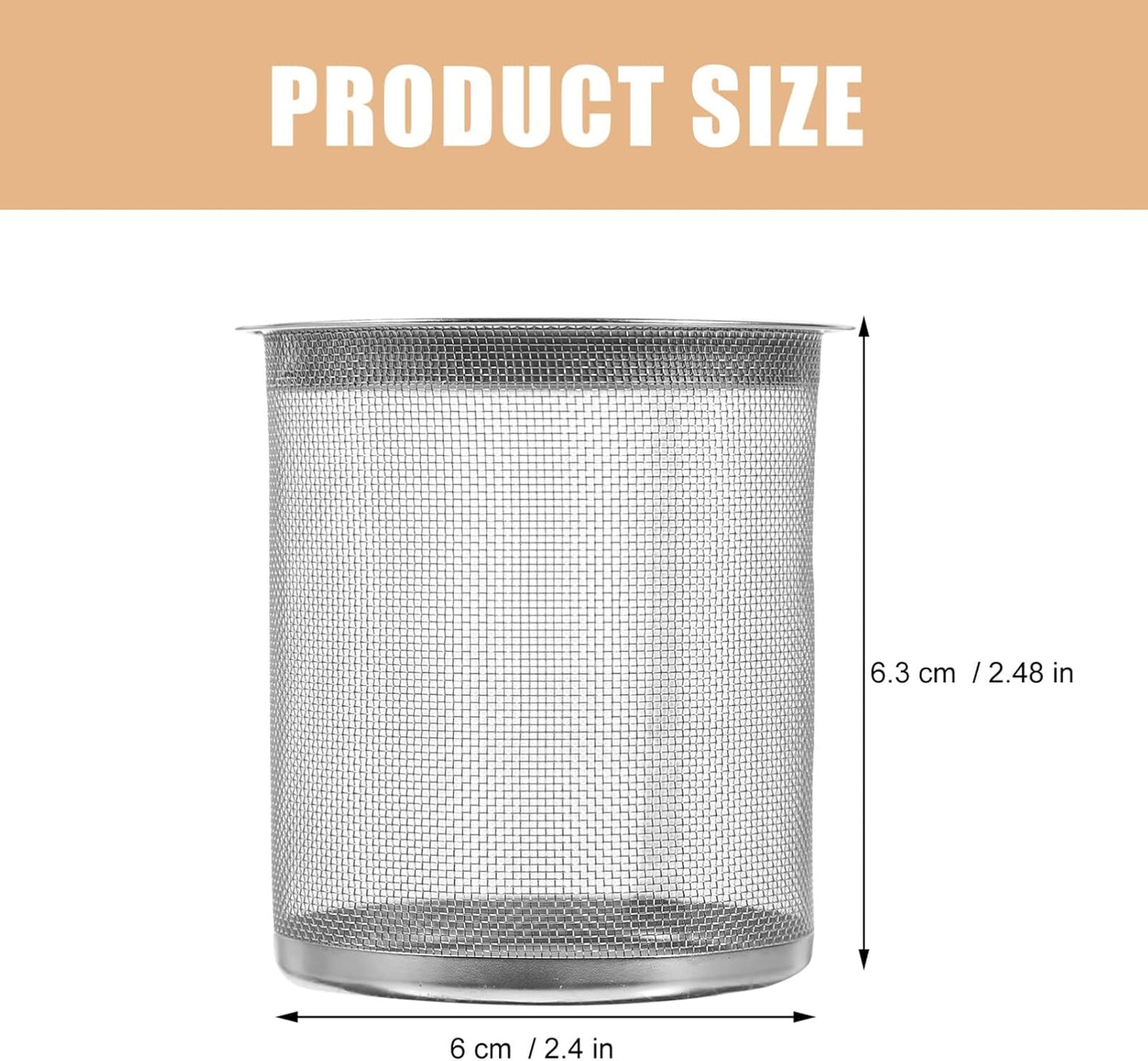 Kichvoe Stainless Steel Tea Strainer, Tea Kettle, and Mug Filter for Brewing Tea