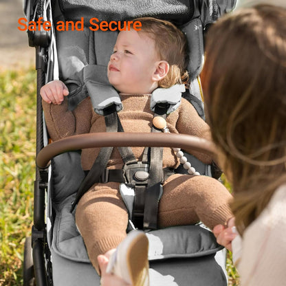 MAMAZING Ultra Air Lightweight Baby Travel Stroller with Carbon Fiber Frame, Compact & Airplane-Friendly, One-Handed Fold, 11.6 lbs, Perfect for Toddlers, Organizer & Cushion Included, Grey
