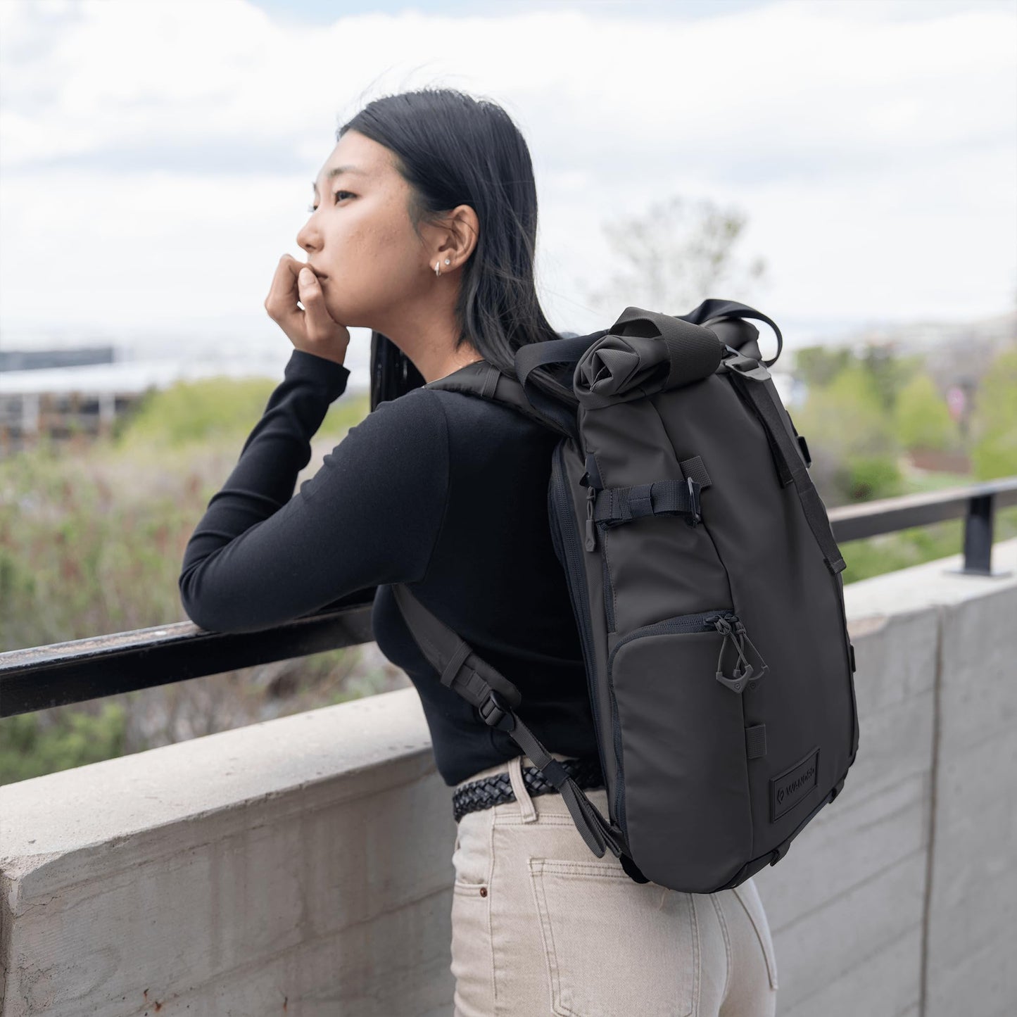 WANDRD PRVKE Rolltop 15L V4 Photography Bundle – Compact Travel Camera Backpack with Essential Camera Cube and Laptop Sleeve